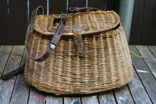 Vintage leather wicker for sale  Los Angeles