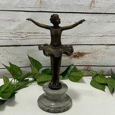 Escultura de bronze alta bailarina dançarina TuTu dança menina estátua estatueta dança comprar usado  Enviando para Brazil