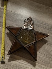 Teelicht stern bernsteinfarben gebraucht kaufen  Pasewalk
