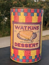 Lata de coco Watkins Desert gráfica da década de 1930 comprar usado  Enviando para Brazil
