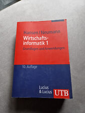 Wirtschaftsinformatik hansen n gebraucht kaufen  Budenheim