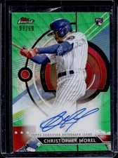 2023 Topps Finest Christopher Morel Auto RC refrator de onda verde #99/99 filhotes comprar usado  Enviando para Brazil