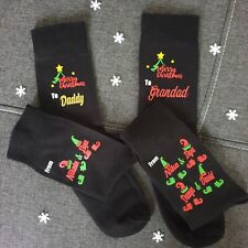 Personalised christmas socks for sale  LOUGHBOROUGH