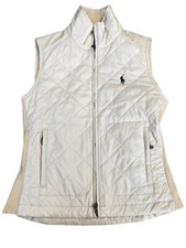Colete Polo Golf Ralph Lauren Feminino Tamanho Pequeno Branco Acolchoado Slim Fit comprar usado  Enviando para Brazil