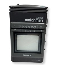 Receptor AM/FM portátil Sony Mega Watchman FD-500 B&W testado funcionando, usado comprar usado  Enviando para Brazil