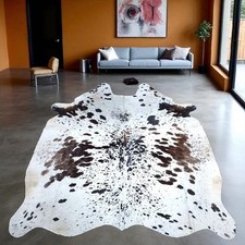 Tapete de couro genuíno | Tapete de decoração de área de couro manchado preto e branco natural comprar usado Tapete de couro genuíno | Tapete de decoração de área de couro manchado preto e branco natural comprar usado  Enviando para Brazil