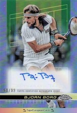 /99 Bjorn Borg Auto Autograph Tennis Topps Chrome, usado comprar usado  Enviando para Brazil