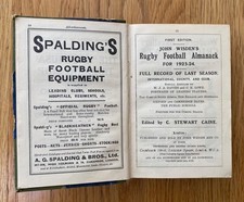 John wisden rugby for sale  HIGH PEAK