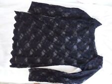 Schwarzes spitzenshirt longshi gebraucht kaufen  Hermsdorf