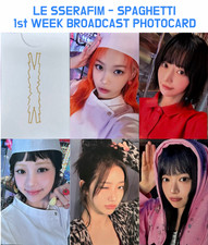 Cartão fotográfico [LE SSERAFIM] 1º álbum single - SPAGHETTI 1ª semana transmissão comprar usado  Enviando para Brazil