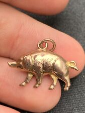 gold pig charm for sale  BRIGHTON