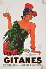 Poster cigarettes gypsies d'occasion  Expédié en Belgium