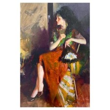 Pino (1939-2010) "Beleza Espanhola" Embelezada à Mão Edição Limitada em Tela, Nu comprar usado  Enviando para Brazil