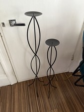 Pair black metal for sale  HALIFAX