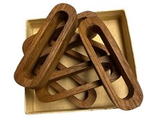 Vintage wood napkin for sale  Weatherford