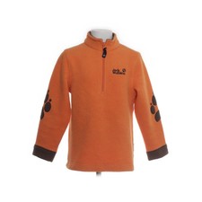 Jack Wolfskin, polarowy sweter, rozmiar: 128, pomarańczowy, poliester, nadruk, polar #Rf6 na sprzedaż  PL