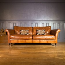 Leather seater sofa for sale  SIDMOUTH