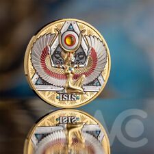 Isis Gold Grandeur 5 uncji Proof-like Srebrna moneta 5000 franków CFA Kamerun 2025, używany na sprzedaż  PL
