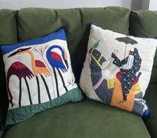 Vintage handmade cushions for sale  LONDON
