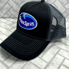 Boné Ocean Spray bordado hit caminhoneiro preto com malha cinza comprar usado  Enviando para Brazil