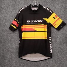 Camisa masculina de ciclismo B Twin Belgium Team média preta Decathlon zíper completo comprar usado  Enviando para Brazil