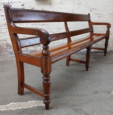 Antique pine bench for sale  ROSSENDALE