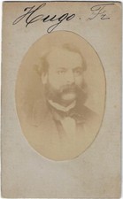 Originale Photo cdv c1868 François Victor Hugo  (son fils) ,écrivain  traducteur, usado comprar usado  Enviando para Brazil