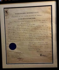 Theodore roosevelt signed for sale Theodore roosevelt signed for sale  Peachtree Corners
