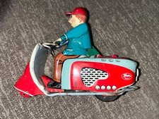 1950s Rabbit Vespa Scooter Bicicleta Japão Estanho Litho Brinquedo de Fricção Para Restaurar RARO comprar usado  Enviando para Brazil