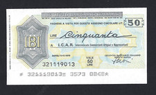 Miniassegno istituto bancario usato  Colleferro
