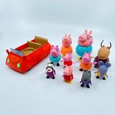 Lote de 10 estatuetas Peppa Pig Family Red Car 2003 + pacote Friends comprar usado  Enviando para Brazil