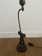 Lampada tavolo bronzo usato  Bari