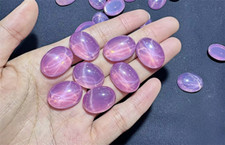 Usado, Cabochão oval cor rosa estrela safira criado em laboratório qualidade superior AAAA + pedras soltas comprar usado  Enviando para Brazil