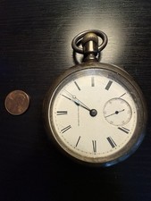 ⏱️🔥❤️ Relógio de bolso Elgin National Watch Co. moeda AZUL comprar usado  Enviando para Brazil