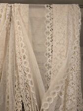 cream lace curtains for sale  CATERHAM