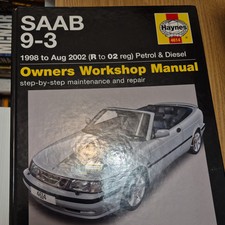 Repair manual saab for sale  SWINDON