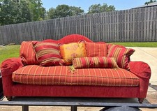 Red camelback sofa for sale  Mobile