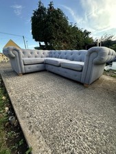 Stylish grey chesterfield for sale  BRISTOL