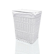 Cesto de roupa Arpan vime vime tecido à mão forro de cesta de pano branco, usado comprar usado  Enviando para Brazil