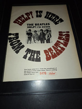 The Beatles HELP! Raro pôster promocional original Capitol Records anúncio emoldurado! #2 comprar usado  Enviando para Brazil