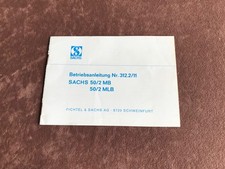 Betriebsanleitung sachs mlb gebraucht kaufen  Kulmbach