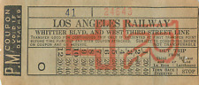 LOS ANGELES RAILWAY Transferência Whittier Blvd & West Third Street Line 1910s 5" comprar usado  Enviando para Brazil