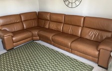 Large leather corner for sale  SEAHAM