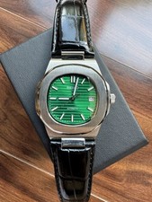 Seiko relógio de mergulho automático verde personalizado Nautilus Mod NH35 RARO!!! comprar usado  Enviando para Brazil