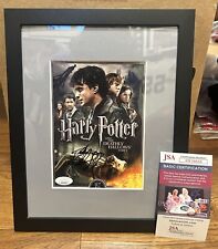 Capa DVD Daniel Radcliffe autografada emoldurada Harry Potter Relíquias da Morte JSA, usado comprar usado  Enviando para Brazil