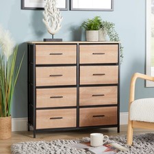 Cajonera 8 Cajones de Almacenamiento Compacto Diseño Moderno 80cm Ancho Muebles Hogar Segundero segunda mano  Embacar hacia Mexico
