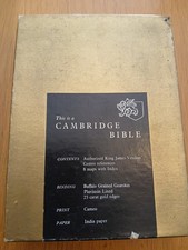 Cambridge bible king for sale  SALISBURY