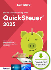 Lexware QuickSteuer 2025 (Steuerjahr 2024) für 3 Steuererklärungen Download NEU comprar usado  Enviando para Brazil