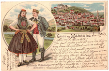 Ansichtskarte gruss marburg gebraucht kaufen  Wartenberg