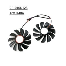 Usado, Ventilador de refrigeração para placa gráfica XFX RX 580/RX 590 CF1010U12S dois ventiladores comprar usado  Enviando para Brazil